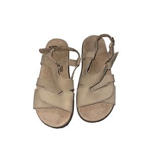 SAS Tripad Comfort Beige Strap Suede Leather Adjustable Straps Sandals 9.5W